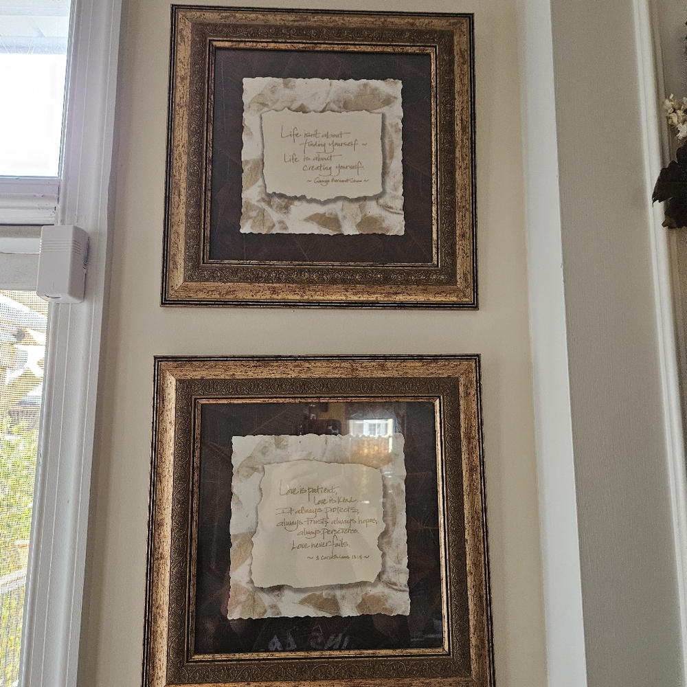 Gold and Brown Inspirational Art Prints